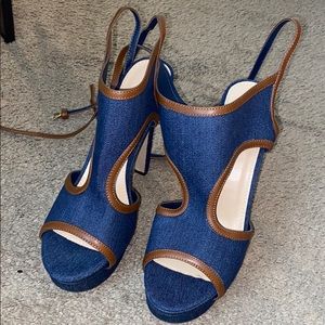 Jeans Heels New Never Worn